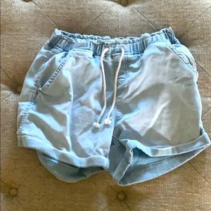 Girl denim shorts frayed raw denim jean shorts